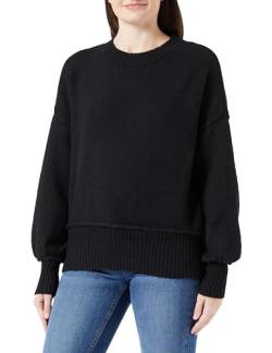 ONLY Damen Onlhazel Ls O-neck Bf Knt, Schwarz, L von ONLY