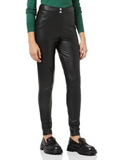 ONLY Damen Onljessie Faux Leather Zip Pant Cc Otw Leggings, Schwarz, S EU von ONLY