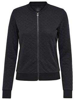 ONLY Damen Onljoyce Ls Noos Bomber Jacke, Schwarz, L EU von ONLY