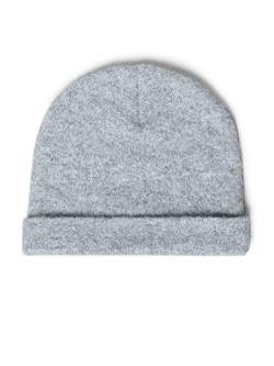 ONLY Damen Onllinea Life Lurex Beanie Acc M tze, Light Grey Melange/Detail:SILVER LUREX, Einheitsgröße EU von ONLY