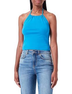 ONLY Damen Onlnew Kira S/L Top Box Jrs, Indigo Bunting/Detail:halterneck, M von ONLY