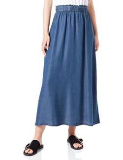 ONLY Damen Onlpema Venedig Long Skirt Dnm Qyt Noos, Dark Blue Denim, XS von ONLY