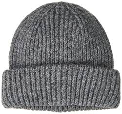 ONLY Damen Onlsussy Life Knit Cc Beanie Hat, Dark Grey Melange, Einheitsgröße EU von ONLY
