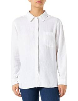 ONLY Damen Oversized Basic Hemd Bluse | Langarm Business Tunika Shirt | Classic Leinen Oberteil ONLTOKYO, Farben:Weiß, Größe:S von ONLY