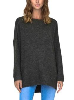 ONLY Damen Pullover 15294801 Dunkelgrau M von ONLY