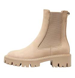 ONLY Damen Schuhe Chelsea-Boots in Wildlederoptik ONLBetty Nubuck 15274563 camel 36 von ONLY