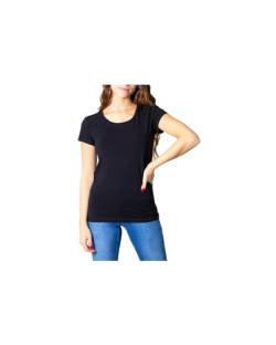 ONLY Damen T-Shirt Onllive Love Life Basic Damenshirt 15205059 Black L von ONLY