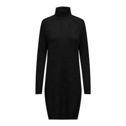 ONLY Damenstrickkleid ONLSILLY LS Rollneck Dress BF KNT (DE/NL/SE/PL, Alphanumerisch, M, Regular, Regular, Black) von ONLY