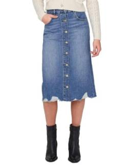 ONLY Female Jeansrock Hohe Taille Langer Rock von ONLY