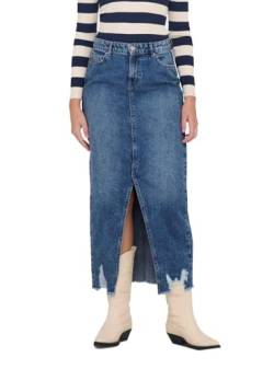 ONLY Female Jeansrock Mittlere Taille Langer Rock von ONLY