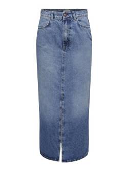ONLY Female Jeansrock Mittlere Taille Langer Rock von ONLY
