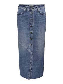ONLY Female Jeansrock Mittlere Taille Langer Rock von ONLY
