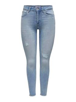 ONLY Female Skinny Jeans-Hose ONLBlush Life Mid Skinny Fit Jeans, Farbe:Blau, Jeans/Hosen Neu:L / 34L von ONLY