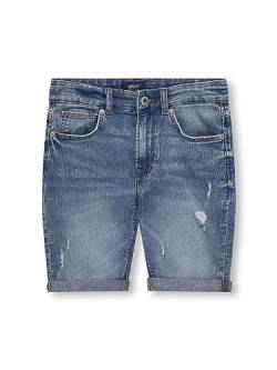 ONLY Kids Mädchen Jeansshorts KOBPLY Short DNM Box (as3, Numeric, Numeric_128, Regular, Light Blue Denim) von ONLY