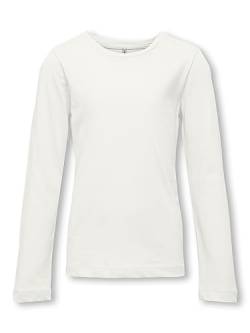 ONLY Mädchen Kognew Only L/S Tee Jrs Noos Langarmshirt, Cloud Dancer, 122-128 EU von ONLY