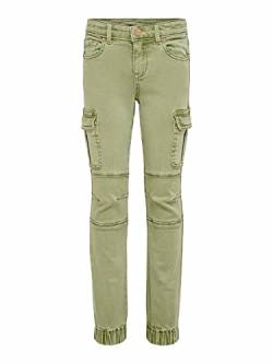 ONLY Mädchen Konmissouri Reg Ank Life Cargo Pnt Noos Jeans, Oil Green, 128 EU von ONLY