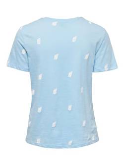 ONLY Women's ONLBONE REG S/S AOP TOP Box JRS T-Shirt, Night Sky/Print:Palm, S von ONLY