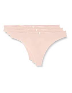 ONLY Women's ONLCHLOE LACE S.Skin Thong 3-Pack Tanga, Sepia Rose/Pack:+2X Sepia Rose, M von ONLY