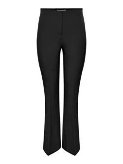 ONLY Women's ONLEDINA-Elly HW Flare Pant TLR Schlaghose, Black, 38W / 32L von ONLY