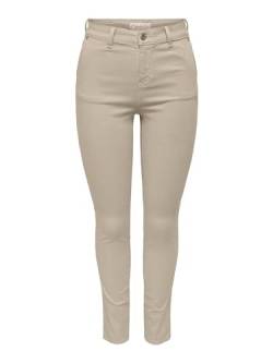 ONLY Women's ONLEVEREST HW Skinny Chino Pant CC PNT Chinohose, Oxford Tan, S / 32L von ONLY