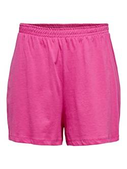 ONLY Women's ONLMAY HIGH Waist Box JRS Shorts, Shocking Pink, S von ONLY