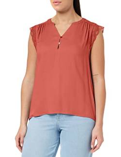 ONLY Women's ONLNINA Capsleeve TOP WVN T-Shirt, Calypso Coral, S von ONLY