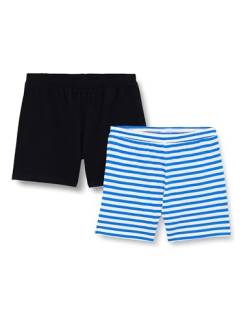 ONLY Womens ONLMAY HIGH Waist Stripe JRS 2PK Shorts, Black, L von ONLY