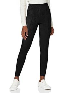 ONLY Womens Onlarya Faux Suede OTW Leggings, Black, XS von ONLY