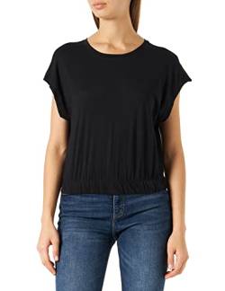 ONLY Womens Onlmay S/S Plain Cropped JRS 2Pk Top, Black, M von ONLY