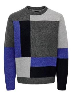 ONLY&SONS Herren Strickpullover ONSTYLER Life CB Crew Knit BF (DE/NL/SE/PL, Alphanumerisch, XL, Regular, Regular, Dark Navy) von ONLY