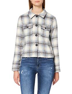 Only Damen ONLLOU Short Check Jacket OTW NOOS Jacke, Pumice Stone/Checks:Allure, XL von ONLY