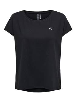 Only Play Damen Onpaubree Loose Training Tee - Opus Sporttop, Schwarz, L EU von ONLY