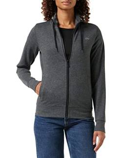 Only Play Damen Trainings Sweatjacke ONPElina Freizeitjacke mit Kragen 15167775 dark grey melange XS von ONLY