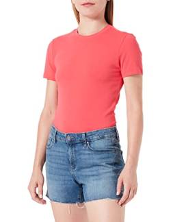 Only Women's ONLPURE Life S/S Slim TOP JRS T-Shirt, Geranium, L von ONLY