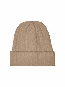Only Women's ONLSALLY Life Cable Knit Beanie Headwear, Nomad, One Size von ONLY