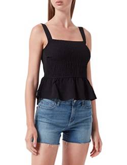 Only Womens Onlnova LUX Strap Rochelle TOP SOLID PTM T-Shirt, Black, S von ONLY