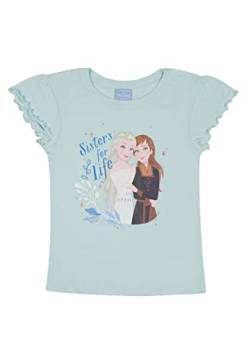 Frozen - Die Eiskönigin T-Shirt Mädchen Sommer Shirt Top Oberteil ELSA Anna, Größe Kids:122-128 von ONOMATO!