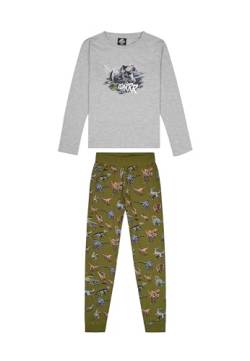 Jurassic World Kinder Schlafanzug Pyjama Langarm-Shirt + Schlaf-Hose, Größe Kids:158-164 von ONOMATO!