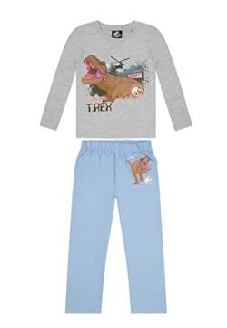 Jurassic World T-Rex Kinder Jungen Schlafanzug Pyjama Langarm-Shirt + Schlaf-Hose, Größe Kids:116 von ONOMATO!