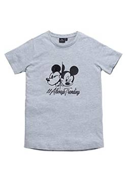 Mickey Mouse T-Shirt Damen Oberteil Pailletten besetzt Kurzarm (L) von ONOMATO!
