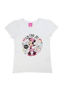 Minnie Mouse Go for It T-Shirt Kinder Mädchen Oberteil Shirt Top (116-122) von ONOMATO!