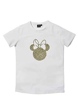 Minnie Mouse T-Shirt Damen Oberteil Pailletten besetzt Kurzarm (L) von ONOMATO!