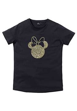 Minnie Mouse T-Shirt Damen Oberteil Pailletten besetzt Kurzarm (M) von ONOMATO!