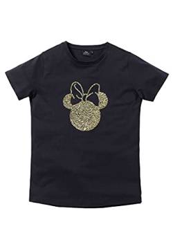 Minnie Mouse T-Shirt Damen Oberteil Pailletten besetzt Kurzarm (XL) von ONOMATO!