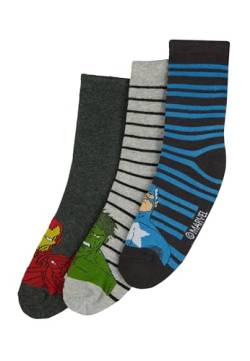 ONOMATO! Avengers Hulk Iron Man Captain America Jungen Kinder Socken 3 Paar, Größe:27/30 von ONOMATO!