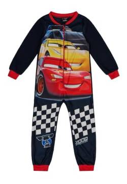 ONOMATO! Cars Lightning McQueen Fleece Jumpsuit Schlafanzug Jungen, Größe Kids:122-128 von ONOMATO!