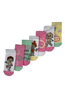 ONOMATO! CoComelon Kinder Mädchen Socken 7 Paar Strümpfe Paket Set, Größe:19/22 von ONOMATO!