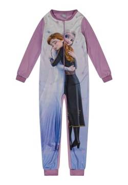 ONOMATO! Frozen - Die Eiskönigin Fleece Jumpsuit Schlafanzug Kinder Mädchen, Größe Kids:98-104 von ONOMATO!