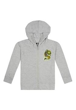 ONOMATO! Jurassic World Sweatjacke Pullover-Jacke Hoodie Kapuze Kapuzenjacke Reißverschluss Grau, Größe Kids:128 von ONOMATO!