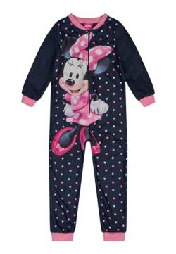 ONOMATO! Minnie Mouse Schlafanzug Jumpsuit Fleece Einteiler Mädchen Kinder, Größe Kids:110-116 von ONOMATO!